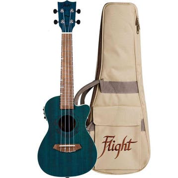 Flight DUC380 CEQ Topaz Elektrisch-Akoestische Concert, Ophalen of Verzenden, Nieuw
