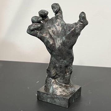 sculptuur, hand of hell - 15 cm - Hars