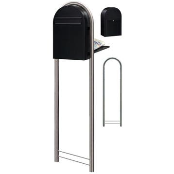 Brievenbus Bobi Classic B (back) - zwart, Verzenden, Nieuw