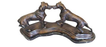 sculptuur, Hunting dogs LE BRAQUE (Vorstehhund) - 51 cm -