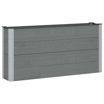 vidaXL Verhoogde plantenbak Grijs 150 x 30 x 72 cm, Verzenden, Nieuw, Minder dan 60 cm, 60 cm of meer