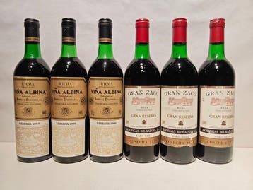 Viña Albina Reserva 1984 x2, 1986 & Gran Zaco Gran Reserva, Nieuw