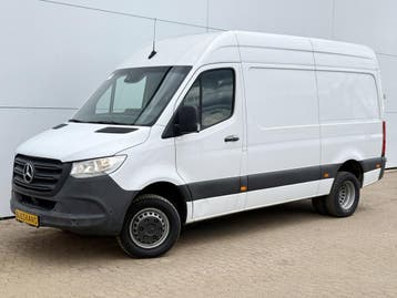 Zakelijke Lease |  Mercedes-Benz Sprinter 516 2.2 CDI, Stof, Gebruikt, Zwart, Wit