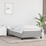 vidaXL Bedframe zonder matras 80x200 cm stof lichtgrijs, Huis en Inrichting, Eenpersoons, Verzenden, Nieuw, 80 cm