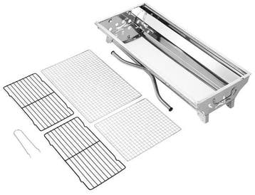 RVS Opvouwbare BBQ Grill Groot Formaat - Ideaal voor Camping, Verzenden, Nieuw