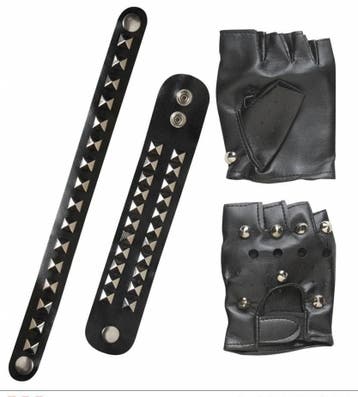 Rockerset Bikerset met handschoenen, Hobby en Vrije tijd, Verzenden, Nieuw