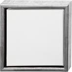 Canvas met lijst, afm 20x20 cm, 360 gr, wit, 6 stuk/ 1 doos, Nieuw