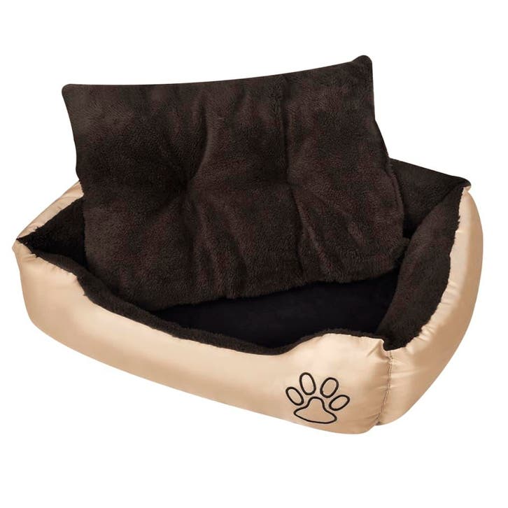 vidaXL Hondenmand met gevoerd kussen XL, Dieren en Toebehoren, Honden-accessoires, Nieuw, Verzenden