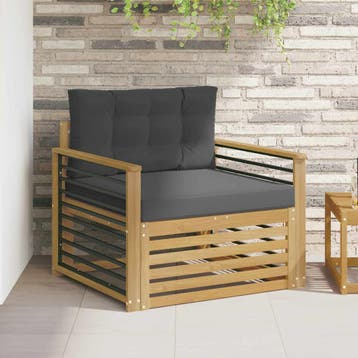 vidaXL Tuinbank Polyester Wit, Verzenden, Nieuw