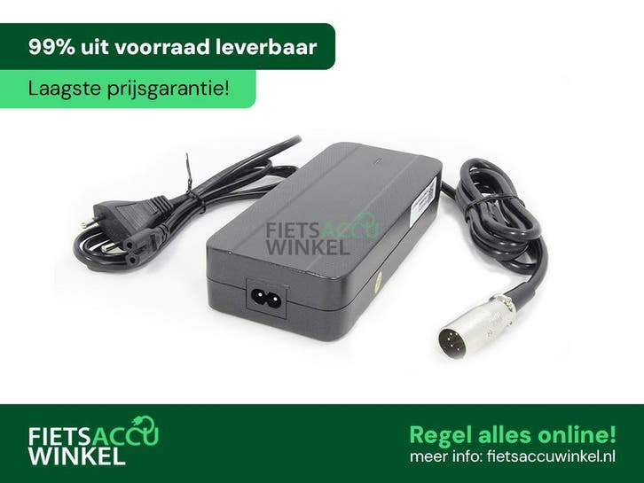 Snellader TranzX 36V 4A 5pins, Fietsen en Brommers, Fietsonderdelen, Overige typen, Nieuw, Ophalen of Verzenden
