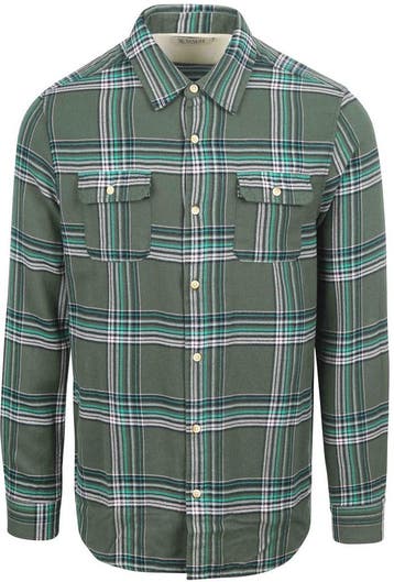 Scotch and Soda Flanel Overhemd Groen maat M Heren, Verzenden, Nieuw, Groen, Scotch and Soda