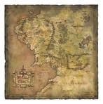 Lord of the Rings Art Print Parchment Map of Middle-earth..., Verzamelen, Ophalen of Verzenden, Nieuw