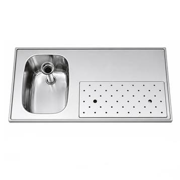 RVS / Inox spoeltapblad ST-BB100-1, Ophalen of Verzenden