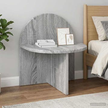 vidaXL Nachtkastje Grijze Sonoma 40 x 35,5 x 45,5 cm, Huis en Inrichting, Slaapkamer | Nachtkastjes, Minder dan 45 cm, Verzenden