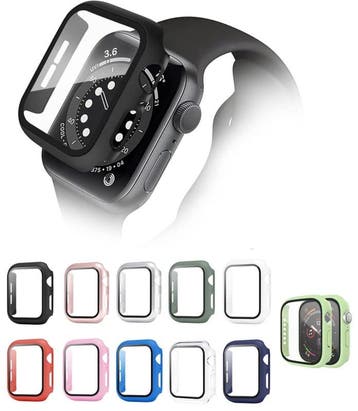 Apple Watch 4/5/6/SE 44MM Hard PC + Tempered Glass Hoesje, Ophalen of Verzenden, Nieuw
