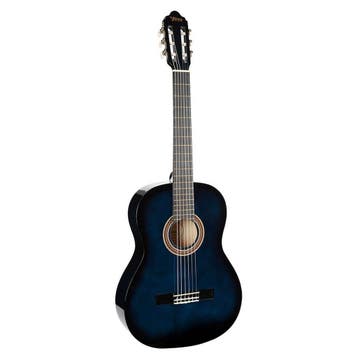 Valencia VC104BUS Klassieke Gitaar 4/4 Blue Hoogglans, Muziek en Instrumenten, Ophalen of Verzenden, Nieuw