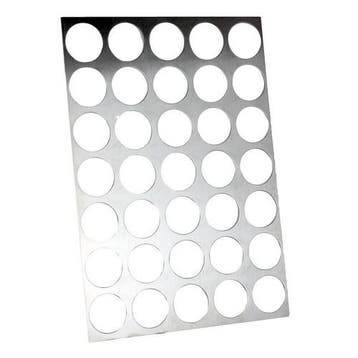 Logo-galettes sjabloon RVS Rond, Hobby en Vrije tijd, Taarten en Cupcakes maken, Verzenden, Nieuw