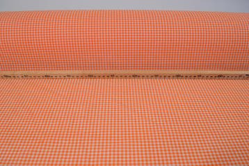 Boerenbont Ruitjes 0.3 CM Oranje, Hobby en Vrije tijd, Stoffen en Lappen, Nieuw