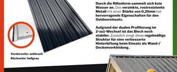 Trapezium Dakplaten 12 Stuks Antraciet Metaal 129x46cm, Verzenden, Nieuw