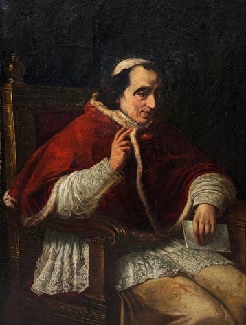 Italian School (XIX) - Portrait of Pope Pius VII - XL format
