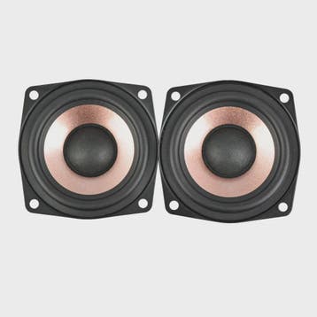 AIYIMA 2x 2.5 Inch Full Range HIFI Speakers - 4/8 Ohm, 8-15W, Verzenden, Nieuw