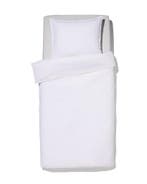 HEMA Dekbedovertrek 140x200/220cm hotel katoen percal wit, Verzenden, Nieuw, Wit