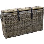 Kussenbox klein 135x35xH80 cm naturel rotan, Ophalen of Verzenden, Nieuw