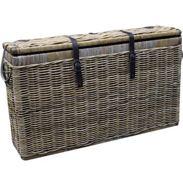 Kussenbox klein 135x35xH80 cm naturel rotan, Tuin en Terras, Tuinmeubel-accessoires, Ophalen of Verzenden, Nieuw