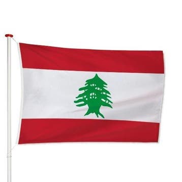 Libanese Vlag 40x60cm, Verzenden, Nieuw