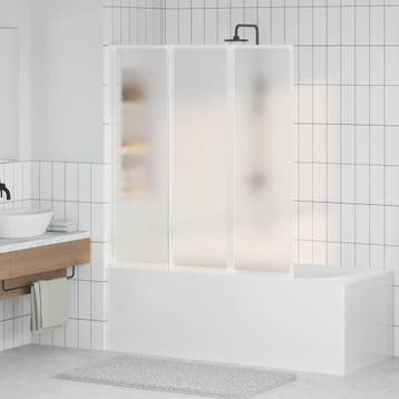 Badscherm Mat 132x140cm | Tweedekansje | OP=OP, Doe-het-zelf en Verbouw, Sanitair, Ophalen of Verzenden, Zo goed als nieuw, Overige typen