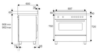 Bertazzoni MPL95I1ENNC Inductie Fornuis 90 cm Mat Zwart, Witgoed en Apparatuur, Fornuizen, Verzenden, 60 cm of meer, Nieuw, Energieklasse A of zuiniger