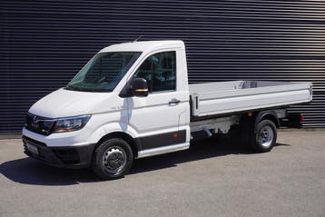 MAN TGE 180pk Automaat Dubbellucht open laadbak Tacho Cruise, Automaat, Gebruikt, MAN, Wit