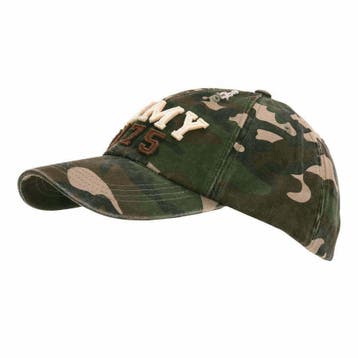 Baseball cap stone washed army 1775, Verzenden, Nieuw, Pet