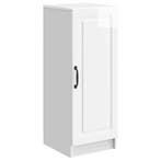 vidaXL Dressoir Hoogglans Wit 33 x 34,5 x 87 cm Bewerkt hout, Verzenden, Nieuw, Overige houtsoorten, Minder dan 50 cm