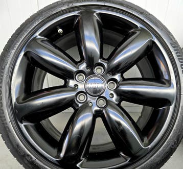 Mini Cooper Clubman 18 inch velgen zomerbanden zwart 5x112, 18 inch, Banden en Velgen, Nieuw, Ophalen of Verzenden