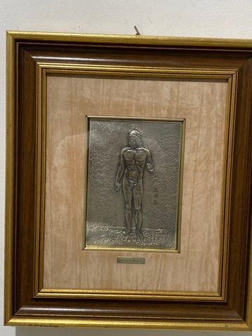 Reliëf, rilievo - 46 cm - .925 zilver