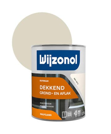 Wijzonol Dekkend Grond- en Aflak Halfglans Ral 1013 750 ml, Ophalen of Verzenden, Nieuw