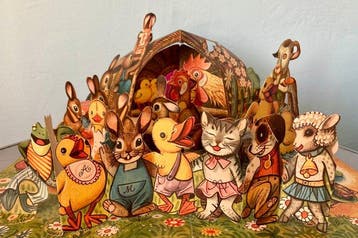 Vojtch Kubašta - Vintage Easter Pop-Up 360° Panorama -