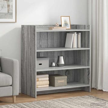 vidaXL Dressoir Grijs Sonoma 75 x 36 x 80 cm Bewerkt hout, Verzenden, Nieuw, Overige houtsoorten, Minder dan 50 cm
