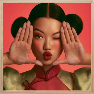 Max Modolo - Behind the glass n°1 - 72x72 cm