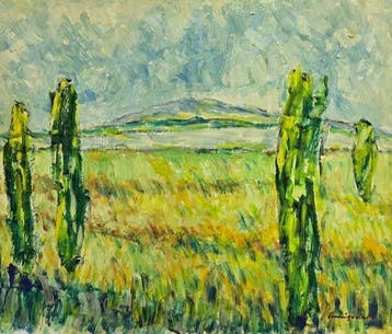 Lluís Domingo Abelló (1917) - Cipreses en la llanura