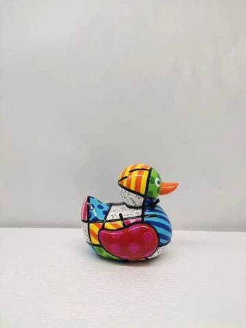 Romero Britto (1963) - sculptuur, Romero Britto Happy Duck -
