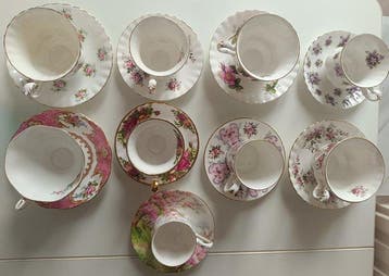 Royal Albert - Tafelservies (9) - Porselein, Been, Goud, Antiek en Kunst