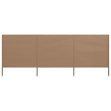 Terras windscherm 400x160 cm hout/stof - 46% korting, Ophalen of Verzenden, Nieuw