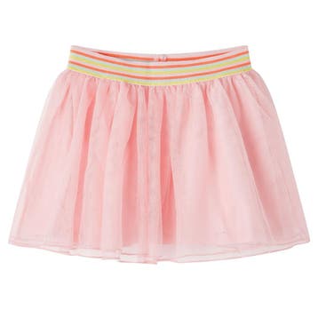 vidaXL Kinderrokje met tule 128 lichtroze, Verzenden, Nieuw