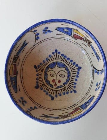 Soepkom - Kom - Aardewerk - Meybod Perzie Qajar