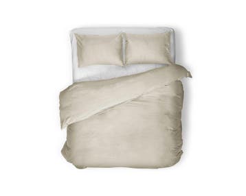 PRIMAVIERA DELUXE Egyptisch katoen uni Zand - 240 x 200/260, Huis en Inrichting, Slaapkamer | Beddengoed, Nieuw