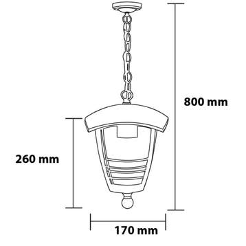 LED Tuinverlichting - Hanglamp - Narmy 2 - Plafond - Mat, Nieuw, Ophalen of Verzenden, IJzer, Led