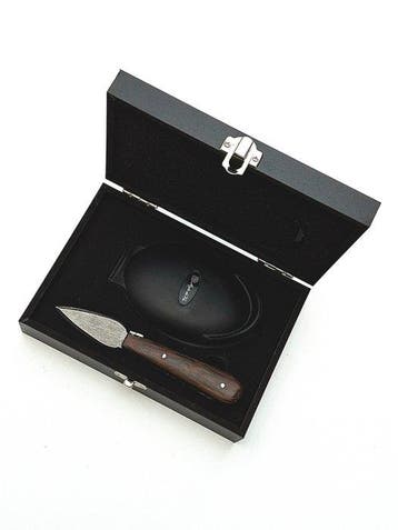 Laguiole - Oyster Knife & Oyster holder - Wengé Black handle