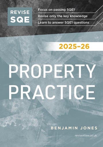 9781917183444 Revise SQE Property Practice 2025/26, Verzenden, Nieuw, Benjamin Jones